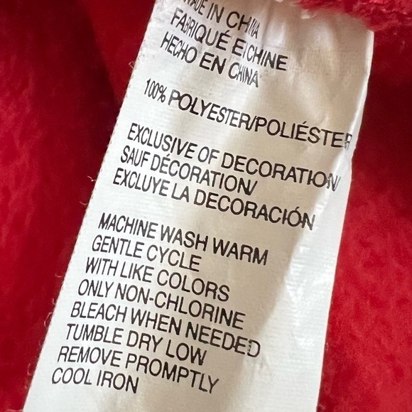 IZOD Perform X Red Fleece Zip Up Sweater Jacket XL - Picture 12 of 12